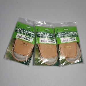 3 pairs of EMU genuine leather/rubber shoe comfort pads size large